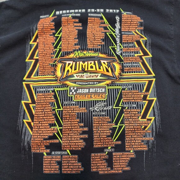 20th Annual Rumble In Fort Wayne 2017 EVENT T SHIRT Size L - Picture 4 of 11